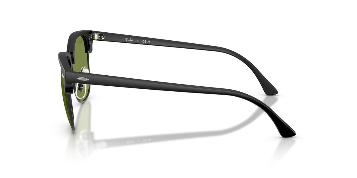 Ray-Ban 0RB3016601S4E51 Matte Black On Black/ Green