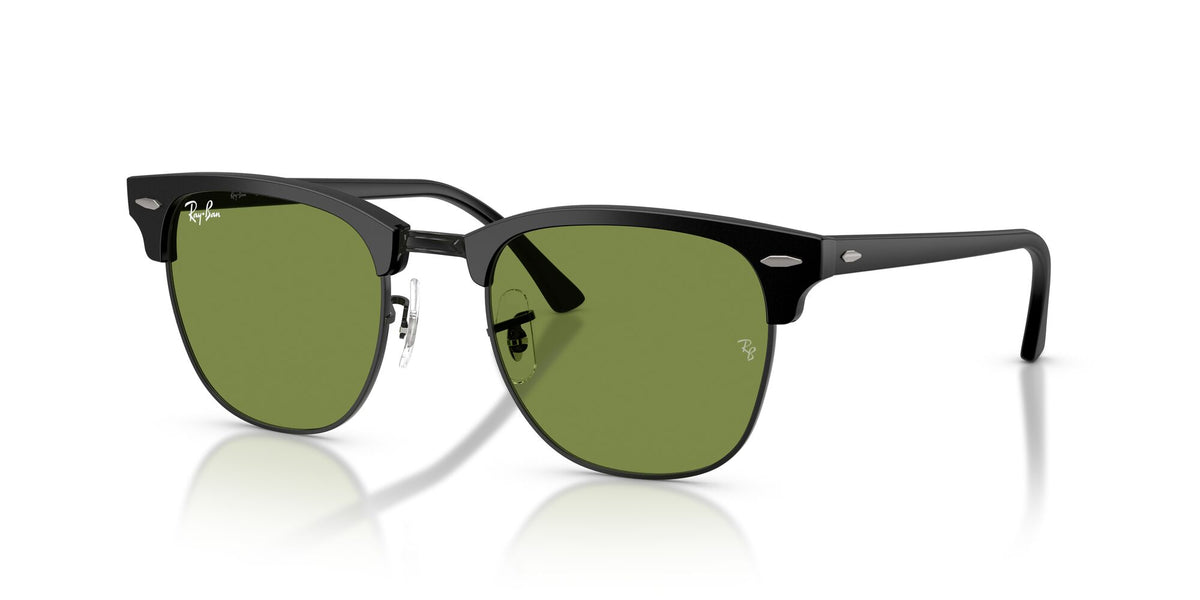 Ray-Ban 0RB3016601S4E51 Matte Black On Black/ Green