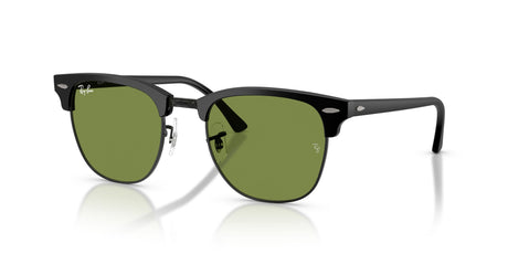 Ray-Ban 0RB3016601S4E51 Matte Black On Black/ Green