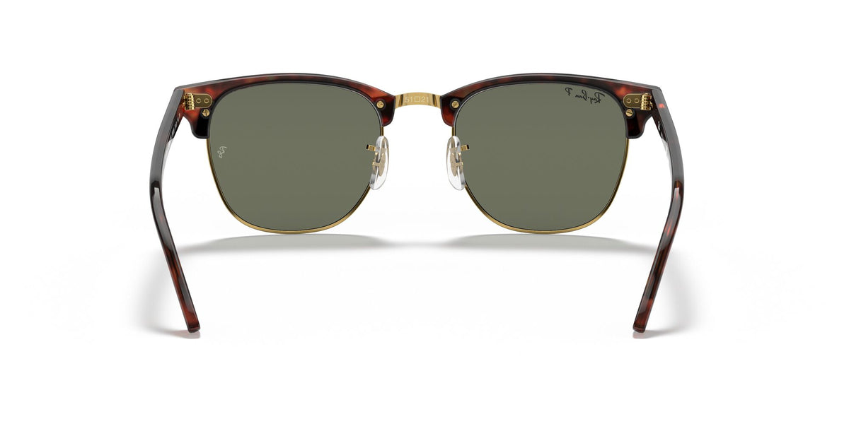 Ray-Ban Clubmaster 0RB3016 990/58 51 Tortoise On Gold/ Green 51 / Crystal / Acetate / Acetate