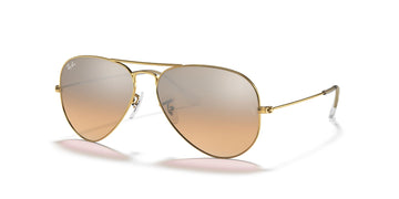 Ray-Ban Aviator 0RB3025 001/3E 58 Gold/ Silver/Pink 58 / Crystal / Metal / Metal