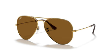 Ray-Ban Aviator 0RB3025 001/57 58 Gold/ Brown 58 / Crystal / Metal / Metal