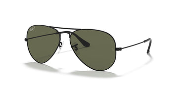 Ray-Ban Aviator 0RB3025 002/58 62 Black/ Green 62 / Crystal / Metal / Metal