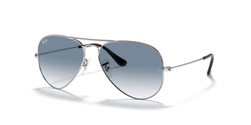 Ray-Ban Aviator 0RB3025 003/3F 58 Silver/ Light Blue Gradient 58 / Crystal / Metal / Metal