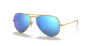 Ray-Ban Aviator 0RB3025 112/17 58 Gold/ Blue Flash 58 / Crystal / Metal / Metal