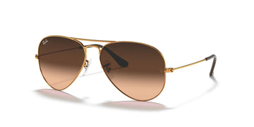 Ray-Ban Aviator 0RB3025 9001A5 58 Light Brown/ Pink/Brown 58 / Crystal / Metal / Metal