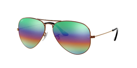 Ray-Ban Aviator 0RB3025 9018C3 62 Bronze/ Green Rainbow Flash