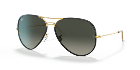 Ray-Ban Aviator Full Color 0RB3025JM 919671 58 Black On Gold/ Grey Gradient 58 / Crystal / Metal / Metal