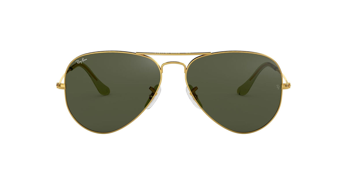 Ray-Ban Aviator 0RB3025 L0205 58 Gold/ Green - Blue Star Eyewear