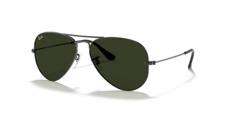 Ray-Ban Aviator 0RB3025 W0879 58 Gunmetal/ Green 58 / Crystal / Metal / Metal