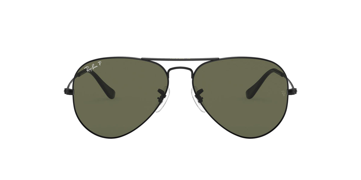 Ray-Ban Aviator 0RB3025 002/58 62 Black/ Green 62 / Crystal / Metal / Metal