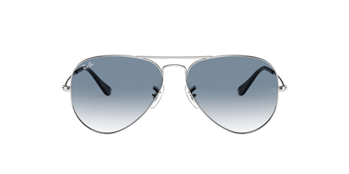Ray-Ban Aviator 0RB3025 003/3F 58 Silver/ Light Blue Gradient 58 / Crystal / Metal / Metal