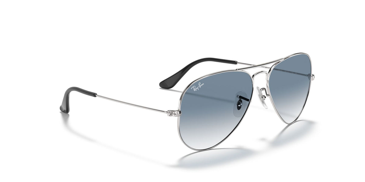 Ray-Ban Aviator 0RB3025 003/3F 58 Silver/ Light Blue Gradient 58 / Crystal / Metal / Metal