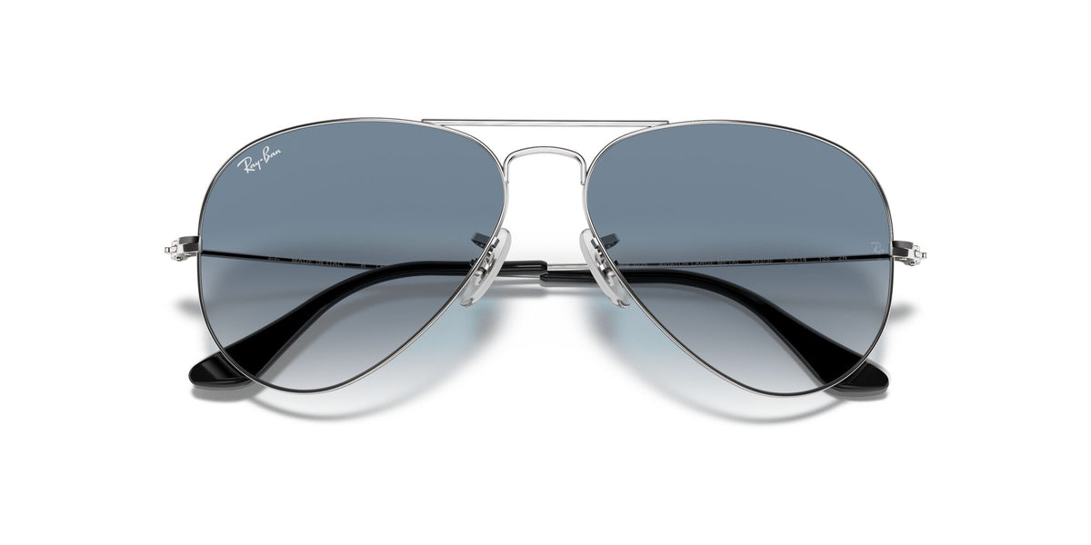 Ray-Ban Aviator 0RB3025 003/3F 58 Silver/ Light Blue Gradient 58 / Crystal / Metal / Metal