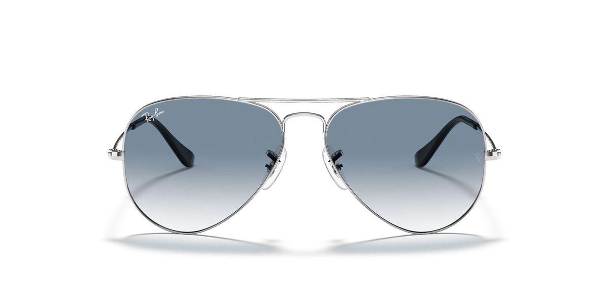 Ray-Ban Aviator 0RB3025 003/3F 58 Silver/ Light Blue Gradient 58 / Crystal / Metal / Metal