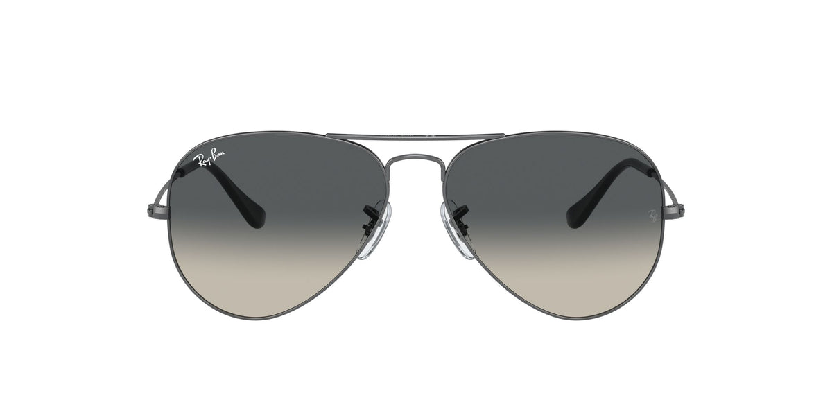 Ray-Ban Aviator 0RB3025 004/71 55 Gunmetal/ Grey 55 / Crystal / Metal / Metal