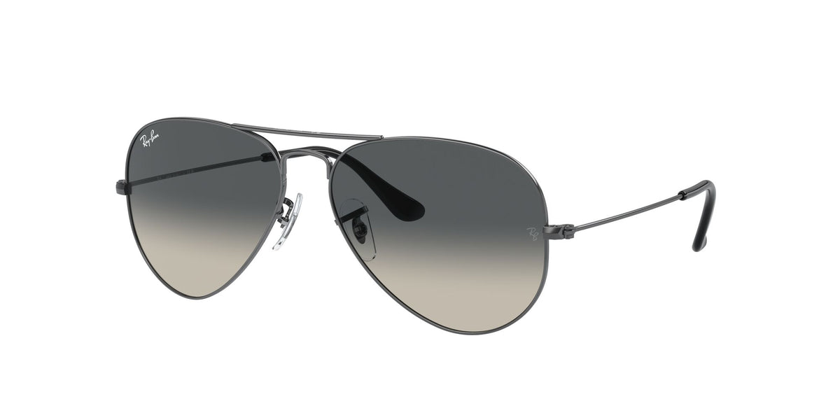 Ray-Ban Aviator 0RB3025 004/71 55 Gunmetal/ Grey 55 / Crystal / Metal / Metal
