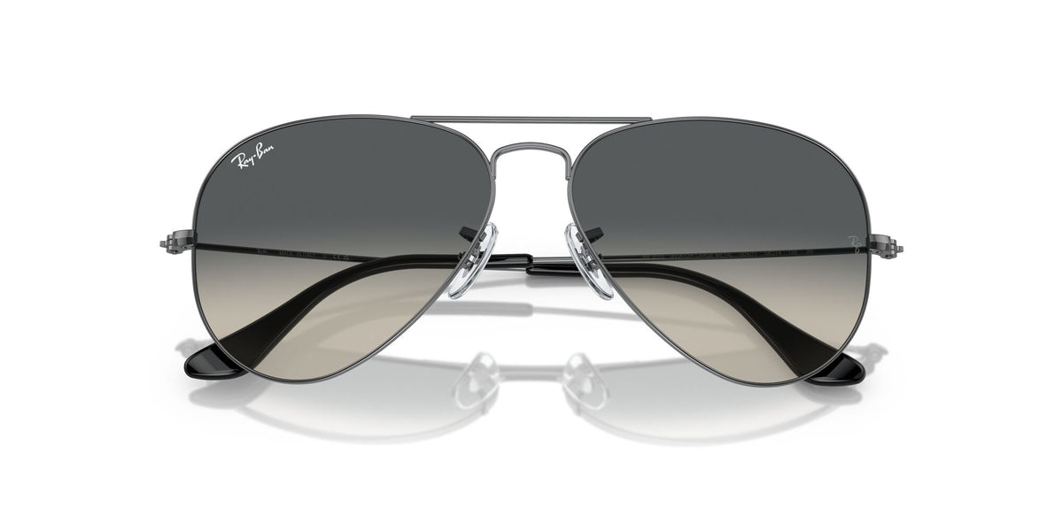 Ray-Ban Aviator 0RB3025 004/71 55 Gunmetal/ Grey 55 / Crystal / Metal / Metal