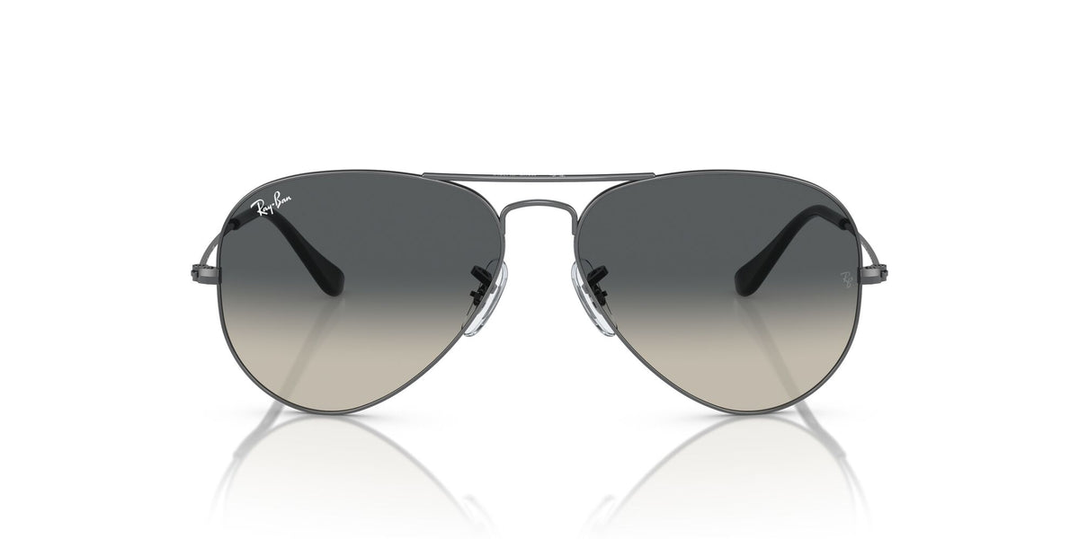 Ray-Ban Aviator 0RB3025 004/71 55 Gunmetal/ Grey 55 / Crystal / Metal / Metal