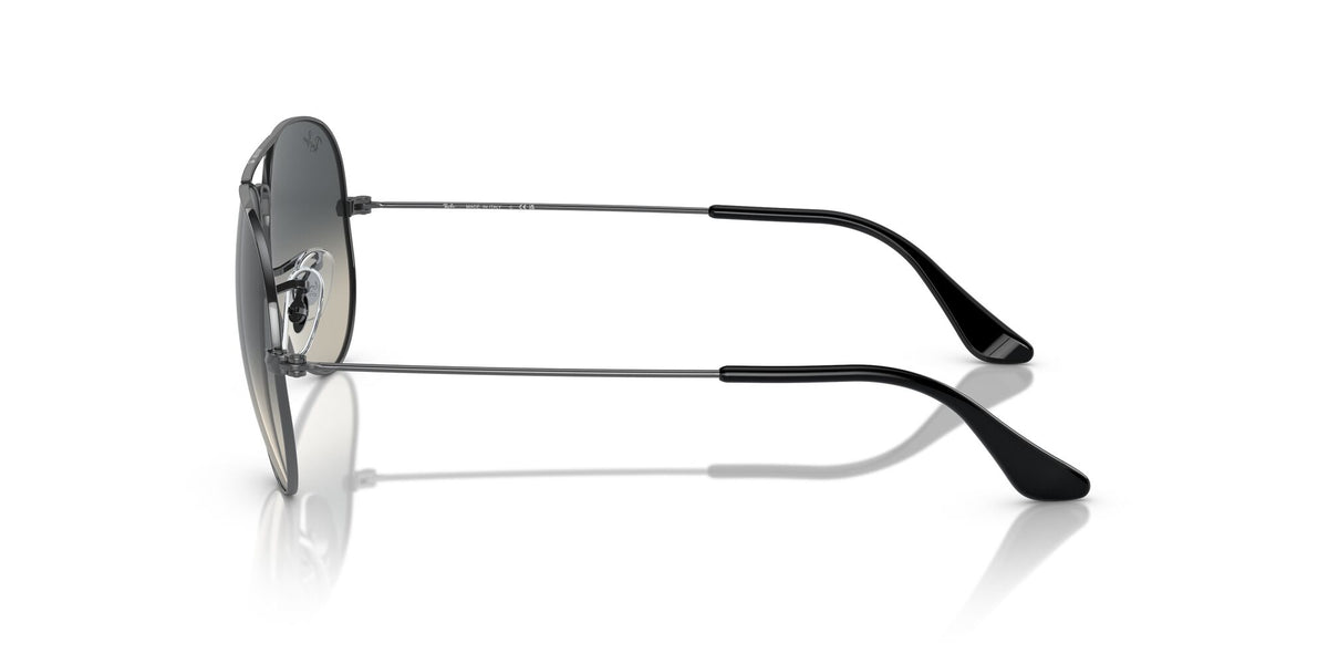 Ray-Ban Aviator 0RB3025 004/71 55 Gunmetal/ Grey 55 / Crystal / Metal / Metal