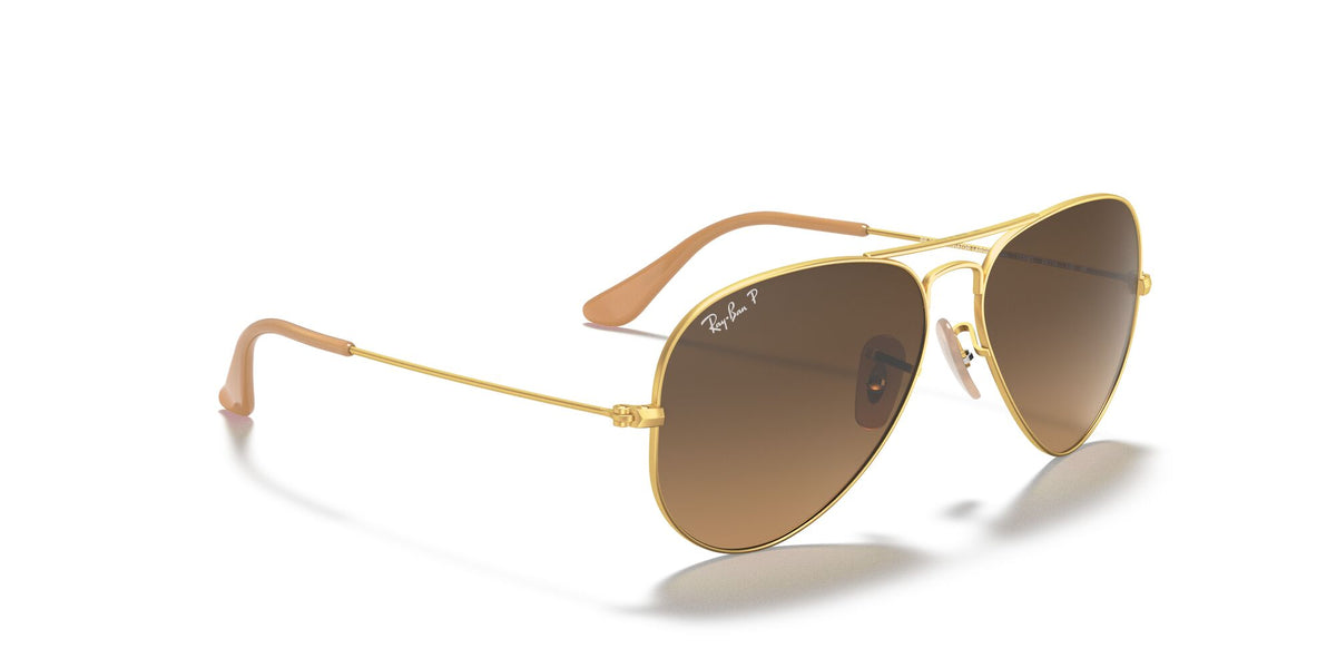 RB 3025 Ray-Ban Aviator Gold / Polarised Brown Gradient 55 55 / Crystal / Metal / Metal