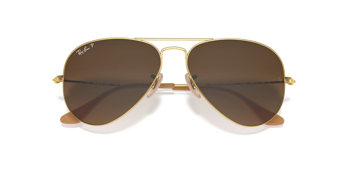 RB 3025 Ray-Ban Aviator Gold / Polarised Brown Gradient 55 55 / Crystal / Metal / Metal