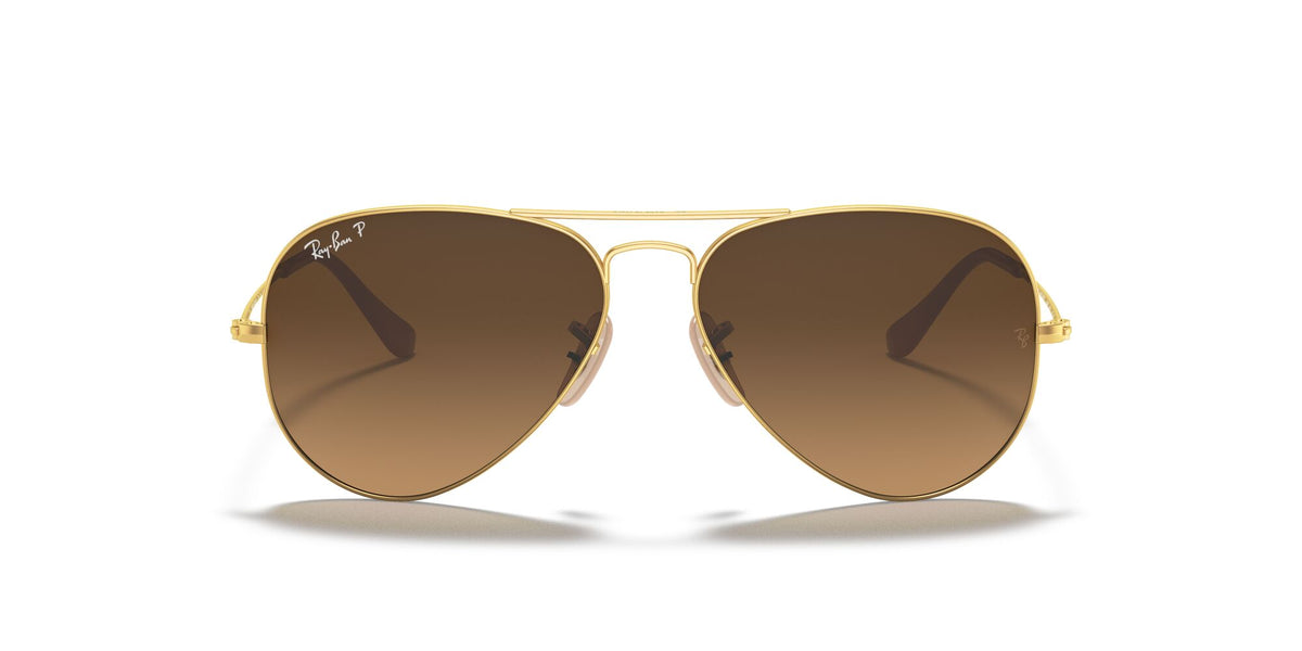 RB 3025 Ray-Ban Aviator Gold / Polarised Brown Gradient 55 55 / Crystal / Metal / Metal