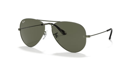 RB 3025 Ray-Ban Aviator Transparent Green / Green Classic G-15 58 58 / Crystal / Metal / Metal