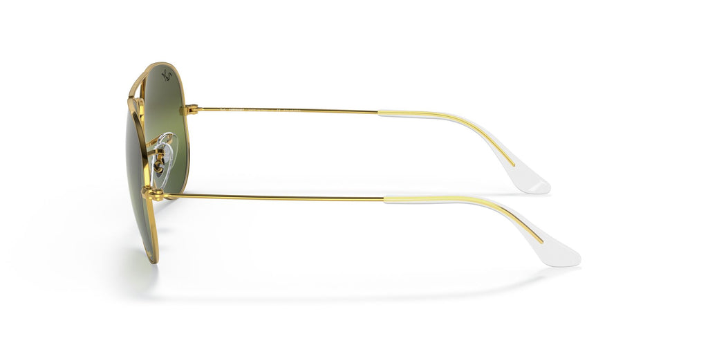 Ray-Ban Aviator 0RB3025 9196G4 58 Gold/ Silver/Green 58 / Crystal / Metal