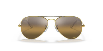 Ray-Ban Aviator 0RB3025 9196G5 58 Gold/ Silver/Brown 58 / Crystal / Metal / Metal