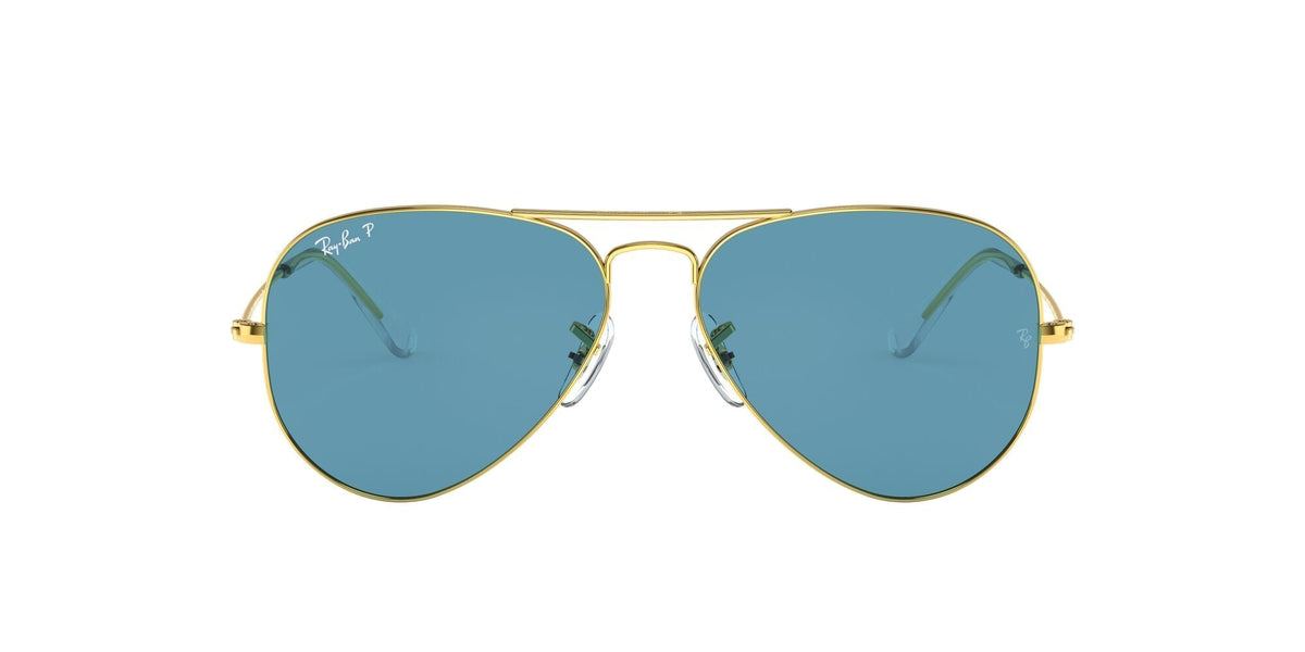 Ray-Ban Aviator 0RB3025 9196S2 58 Gold/ Blue