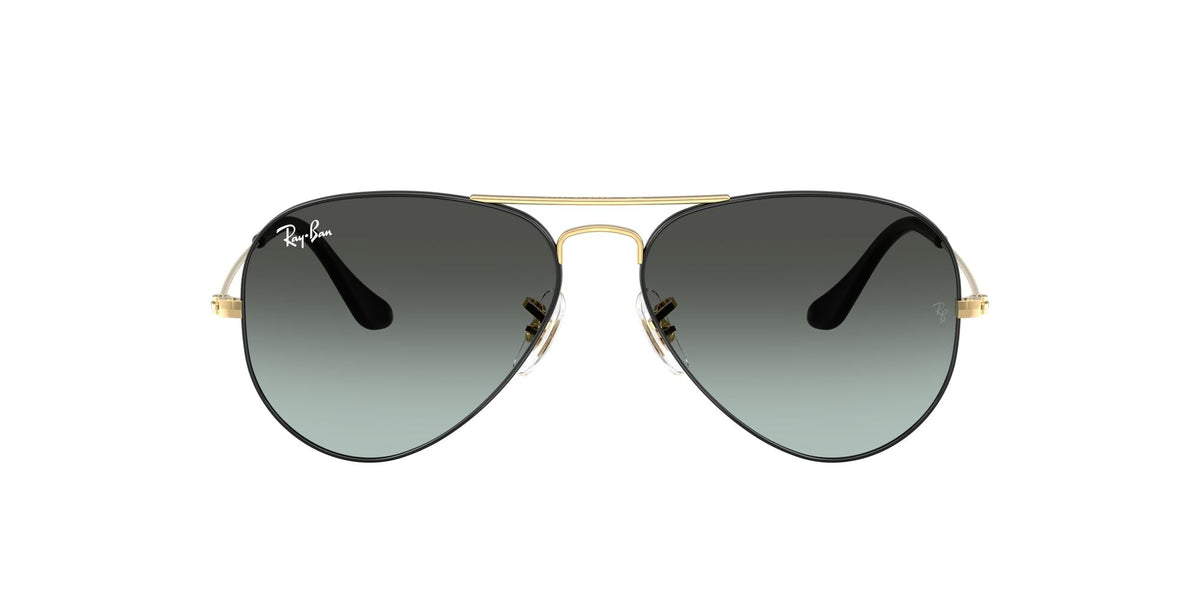 Ray-Ban Aviator 0RB3025 9271GK 58 Black On Arista/ Blue Vintage Gradient Black