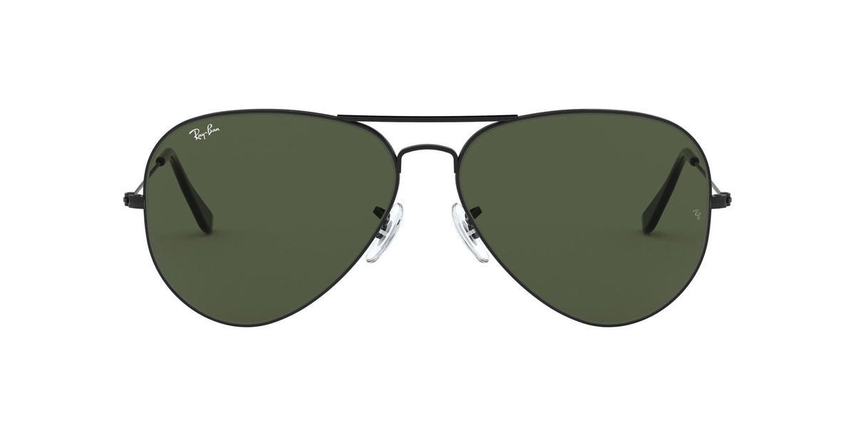Ray-Ban Aviator Large Metal Ii 0RB3026 L2821 62 Black/ Green - Blue Star Eyewear