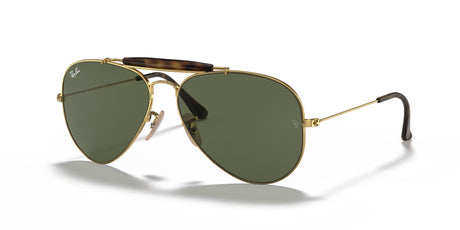 Ray-Ban Outdoorsman Ii 0RB3029 181 62 Gold/ Green 62 / Crystal / Metal / Metal