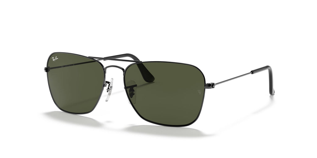 Ray-Ban Caravan 0RB3136 004 58 Gunmetal/ Green 58 / Crystal / Metal / Metal