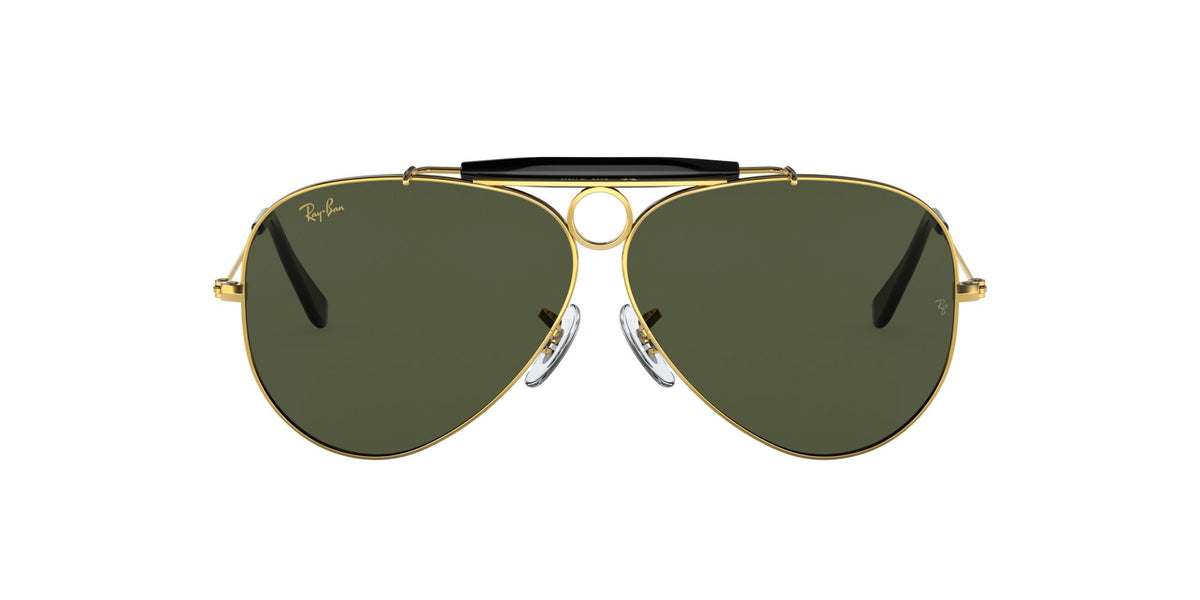 RB 3138 Ray-Ban Shooter Gold / Green 58 58 / Crystal / Metal / Metal