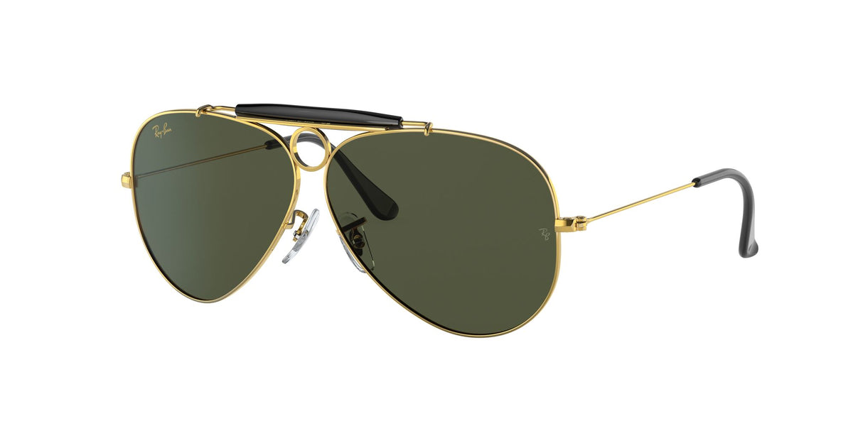 RB 3138 Ray-Ban Shooter Gold / Green 58 58 / Crystal / Metal / Metal