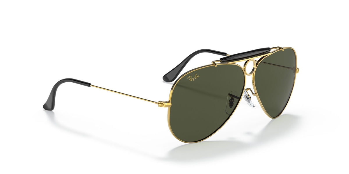 RB 3138 Ray-Ban Shooter Gold / Green 58 58 / Crystal / Metal / Metal
