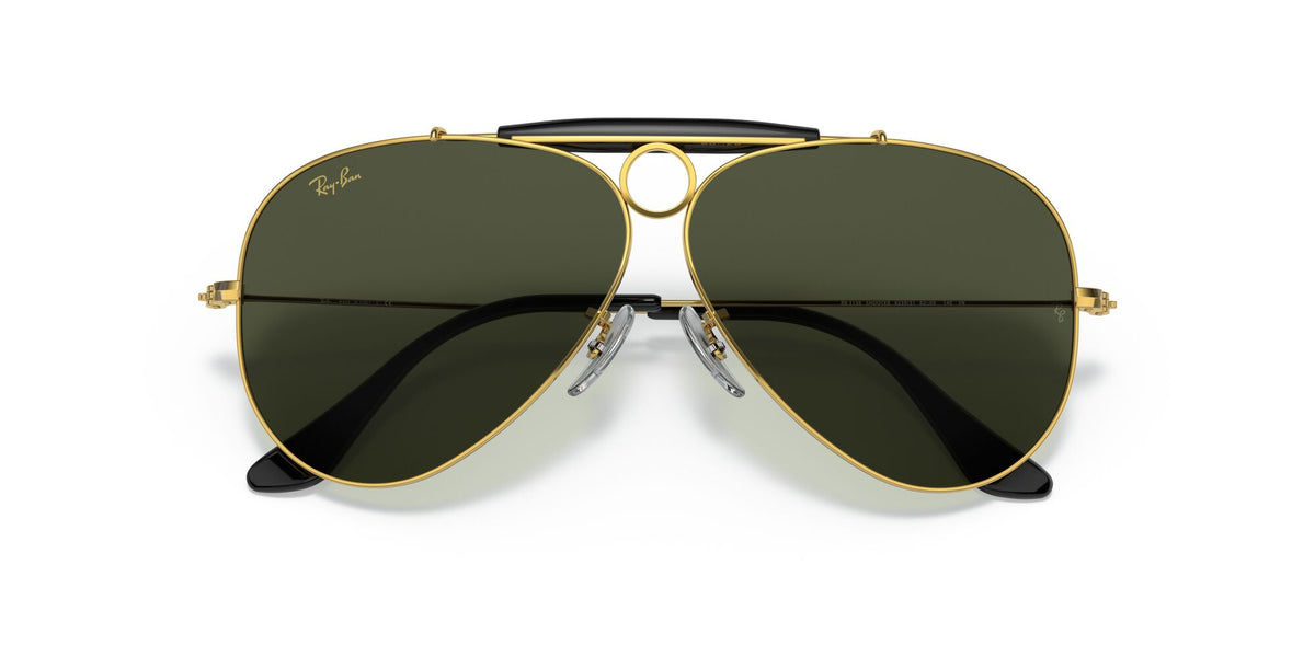 RB 3138 Ray-Ban Shooter Gold / Green 58 58 / Crystal / Metal / Metal