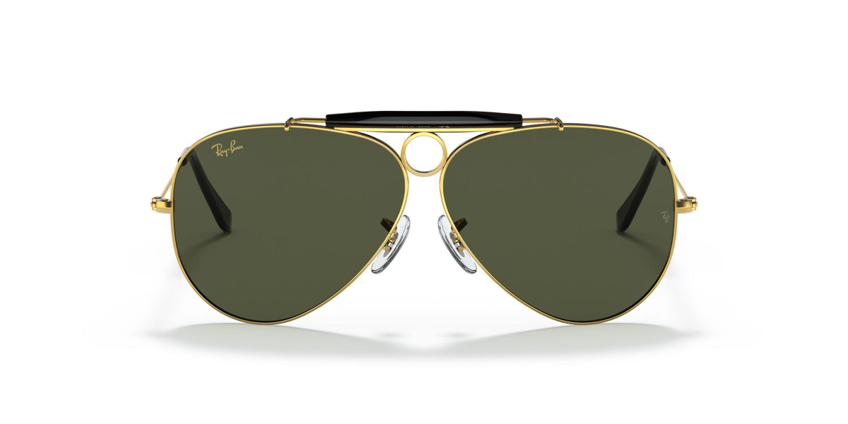 RB 3138 Ray-Ban Shooter Gold / Green 58 58 / Crystal / Metal / Metal