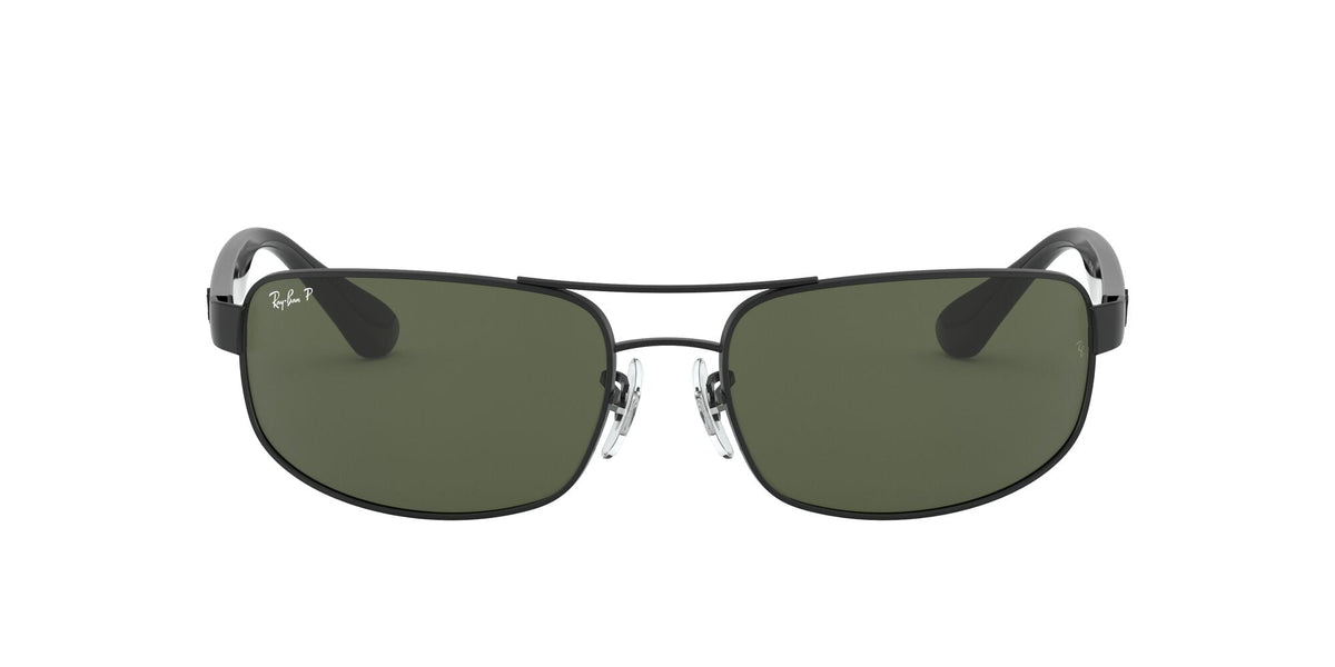 Ray-Ban Rb3445 0RB3445 002/58 61 Black/ Green - Blue Star Eyewear