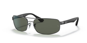 Ray-Ban Rb3445 0RB3445 004 61 Gunmetal/ Green Classic G-15 61 / Polycarbonate / Steel / Nylon