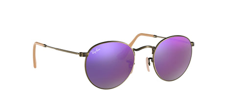 Ray-Ban Round Metal 0RB3447 167/4K 50 Bronze-Copper/ Lilac Mirror