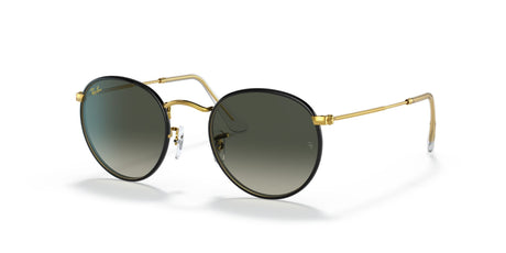 Ray-Ban Round Full Color 0RB3447JM 919671 50 Black On Gold/ Grey Gradient 50 / Crystal / Metal / Metal