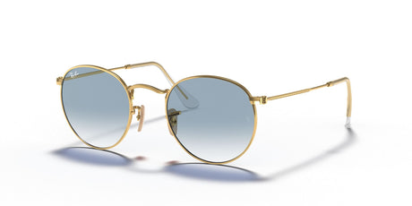 Ray-Ban Round Metal 0RB3447N 001/3F 50 Gold/ Light Blue Gradient 50 / Crystal / Metal / Metal