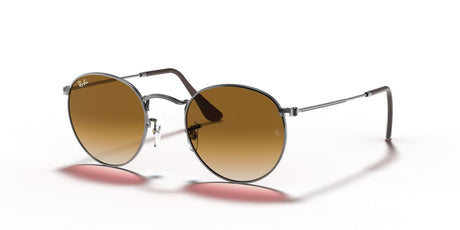 Ray-Ban Round Metal 0RB3447N 004/51 50 Gunmetal/ Light Brown Gradient 50 / Crystal / Metal / Metal