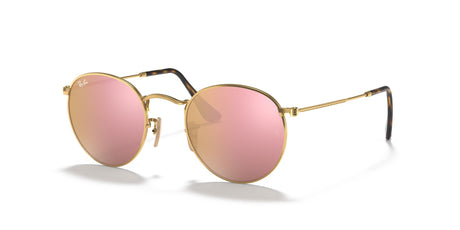 Ray-Ban Round Metal 0RB3447N 001 53 Gold/ Green 53 / Crystal / Metal / Metal