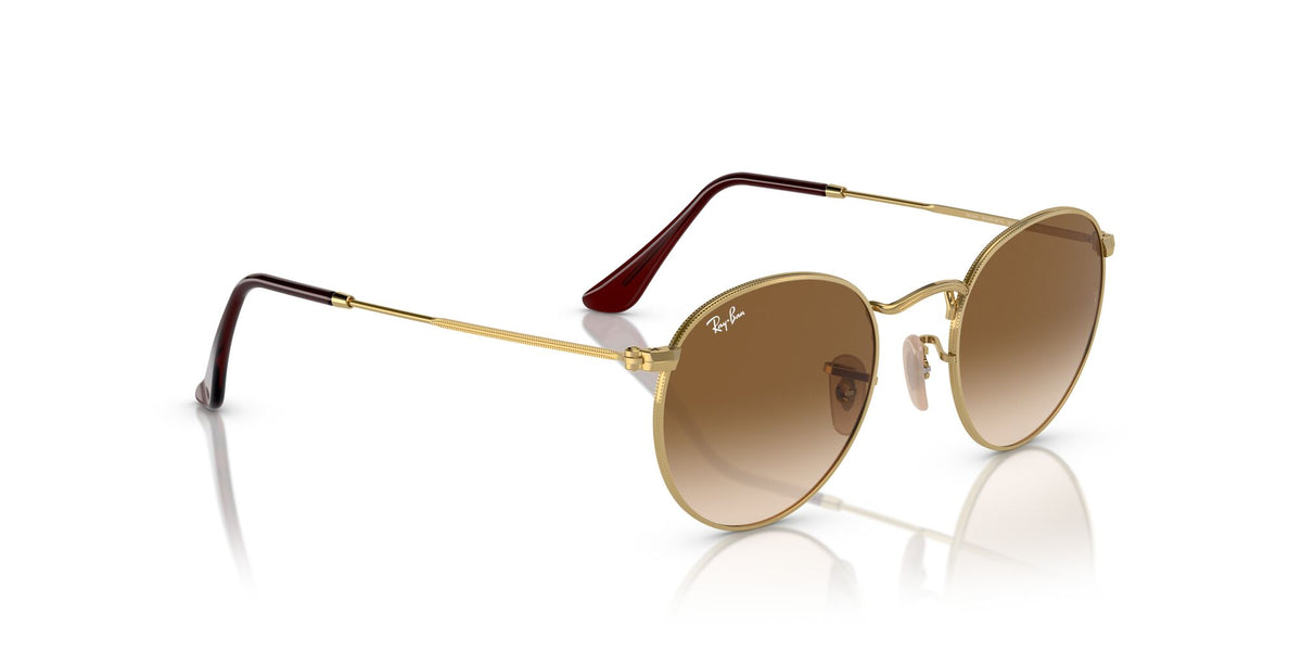 Ray-Ban Round Metal 0RB3447 001/51 47 Gold/ Brown 47 / Crystal / Metal / Metal