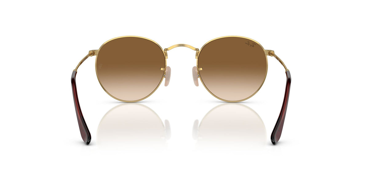 Ray-Ban Round Metal 0RB3447 001/51 47 Gold/ Brown 47 / Crystal / Metal / Metal
