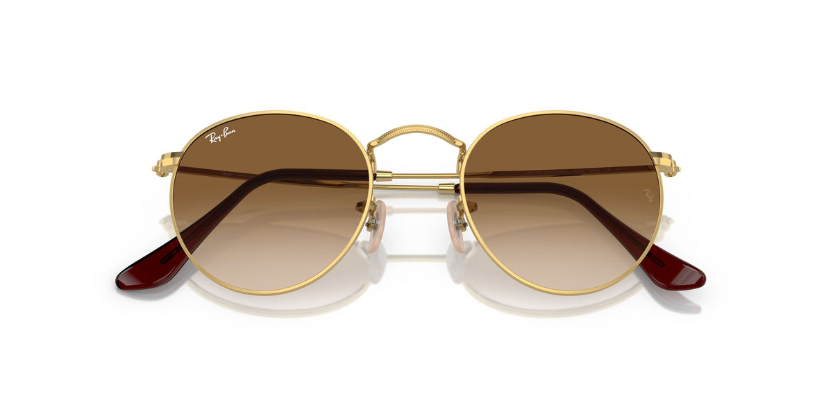 Ray-Ban Round Metal 0RB3447 001/51 47 Gold/ Brown 47 / Crystal / Metal / Metal